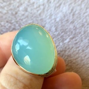 Jamie Joseph Sea Foam Green Chalcedony Ring